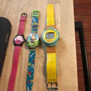 watches, Swatch-style (silicone rubbery bands)